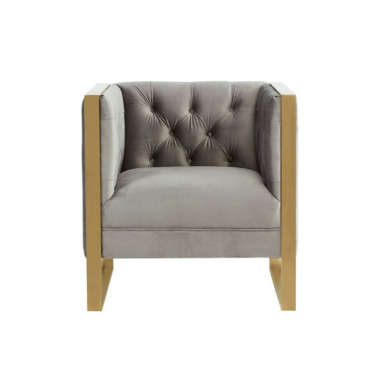 Chloe velvet 2025 arm chair